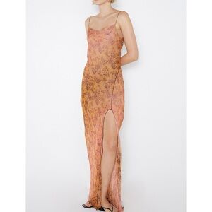 FLEUR DE LIS MAXI DRESS with Side Slit
